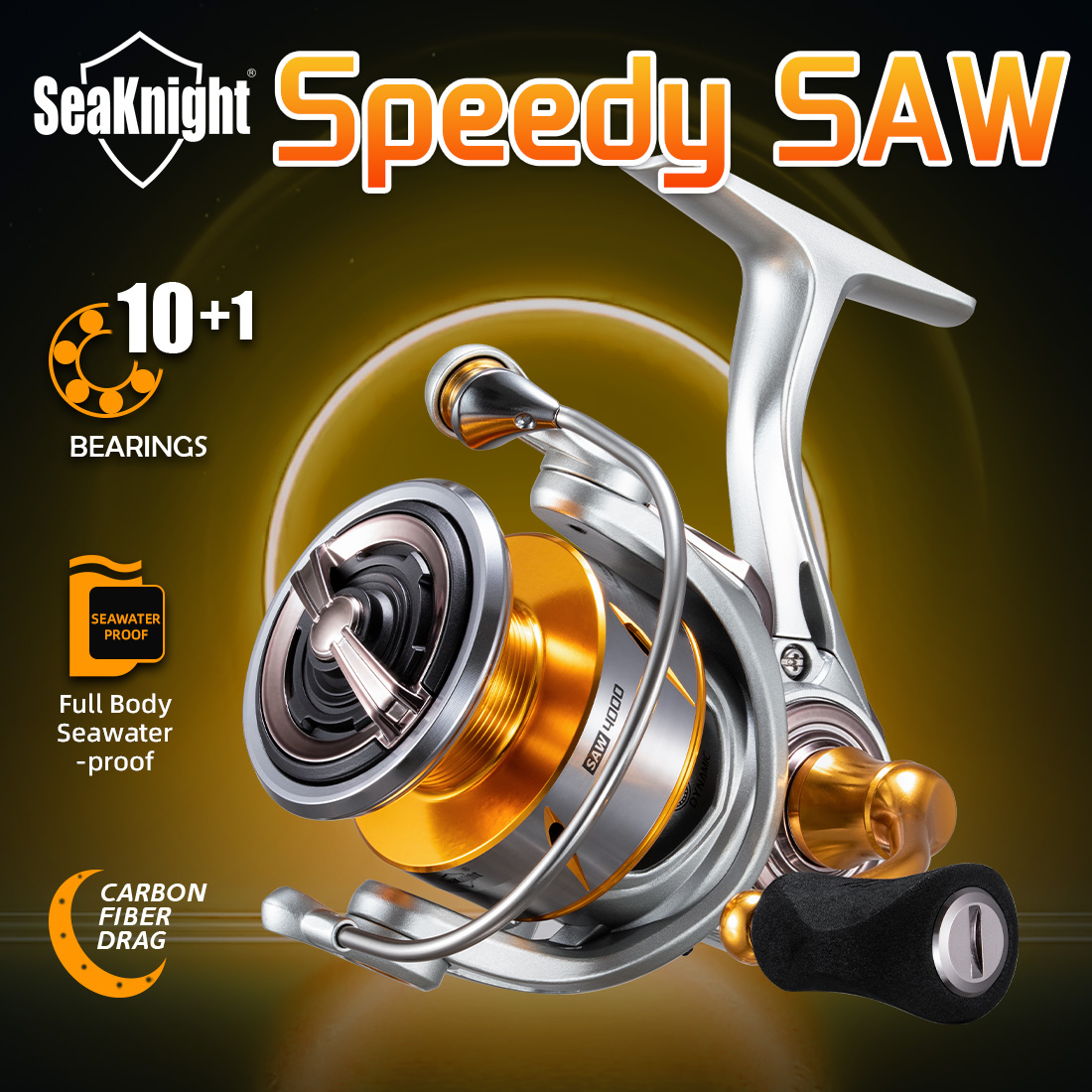 Kastking Reel Zephyr - Moulinet de pêche spinning SeaKnight Speedy