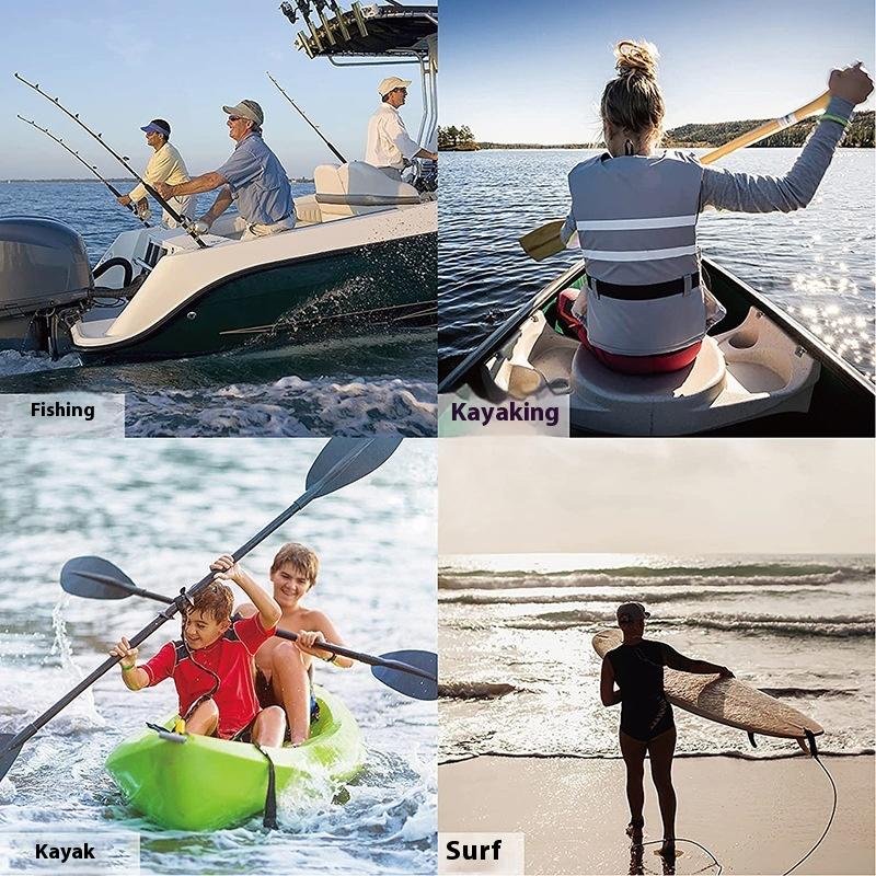Fishing Kayak Paddle Leash - Lanière de canne de Kayak élastique