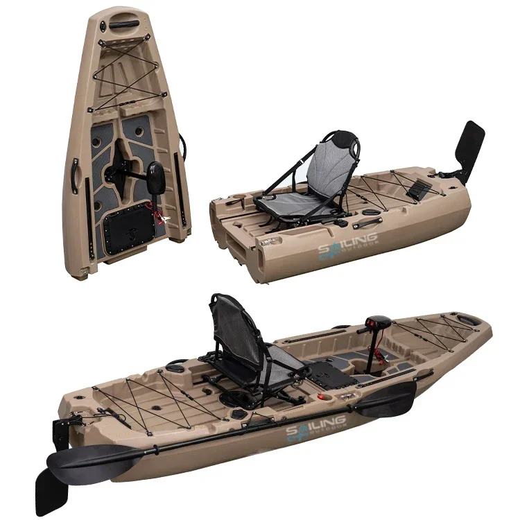 Fishing Kayak Pedal Drive - Bateau pliable en plastique pour 1