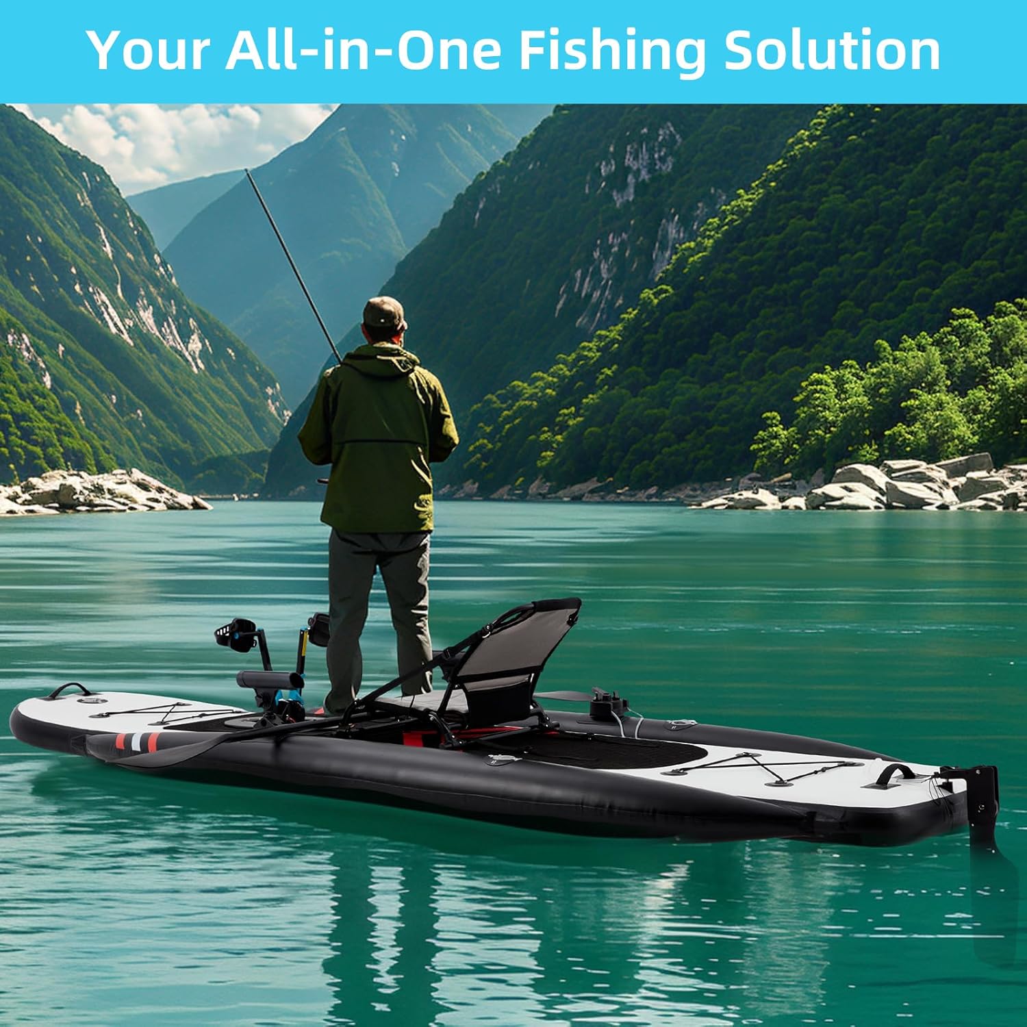 Kayak de pêche gonflable en PV - Fishing Kayak Inflatable avis et prix