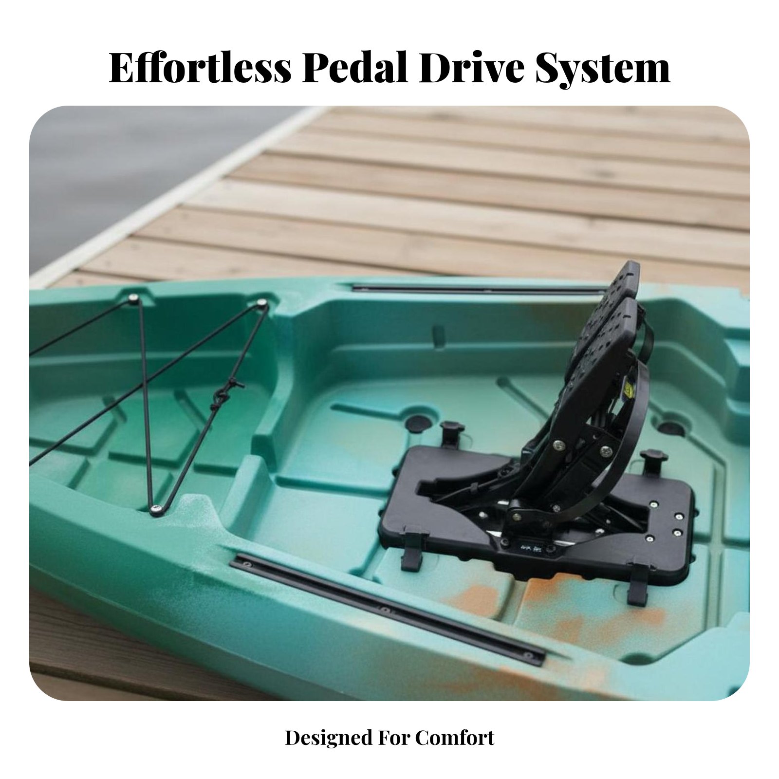 Bateau de pêche à pédales plia - Fishing Kayak Pedal Drive avis et prix
