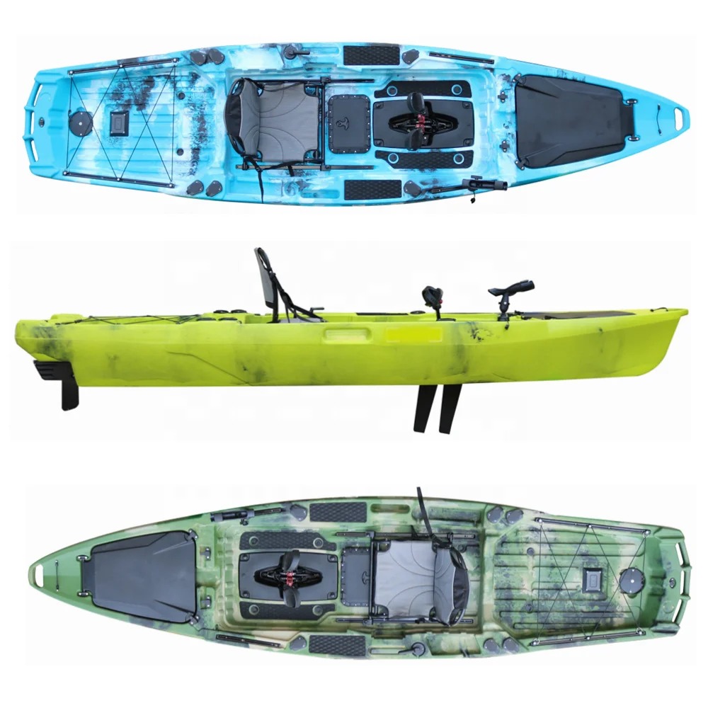 Kayak à pédales de 13 pieds av - Fishing Kayak Trolling Motor avis et prix
